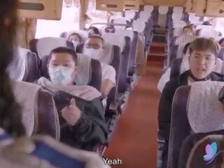 X karakter film tour buss med barmfager asiatisk hore opprinnelige kinesisk av x karakter klipp med engelsk under
