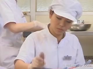 Japanese Nurse Working Hairy peter