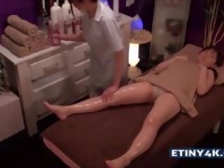 Two incredible Asian Girls At Massage Studio