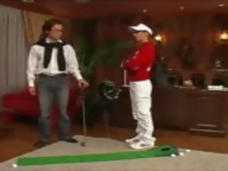 Golfové instructor: volný trubka golfové vysoká rozlišením špinavý film show 87