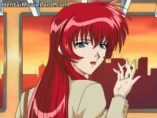 Desirable redhead anime deity makakakuha ng napakaliit pagdaklot part4