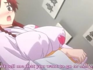 Gyzyl saçly hentaý charming hottie giving tit job in anime show