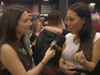 Asa Akira & Cherokee D Ass at eXXXotica 2015 with Pornhub Aria PornhubTV