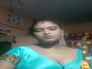 Tamil Indian BBW Blue Silky Blouse Live, sex film 02