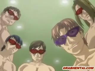 ボインの 日本語 エロアニメ メイド キャッチ と 残酷に groupfucked