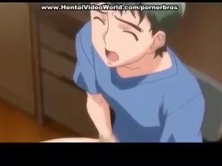 Anime adoleshent i ri zonjë shkon ahead argëtim qij në krevat