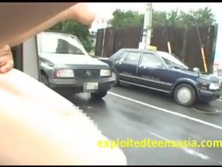 Japonez public murdar video în mini furgonetă traffic pentru toate pentru vedea pasarica
