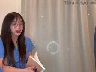 Creepy medical person Convinces Young Medical MD Korean babe to Fuck to Get Ahead