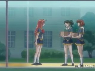 エロアニメ ブルネット 自慰行為 映画を 彼女の カミング 女性陰部