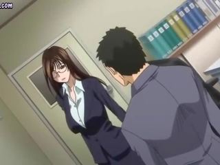 Concupiscent anime skolotāja sniedz minēts