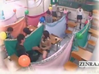 Subtitled japonsko školáčky trieda masturbácie cafe