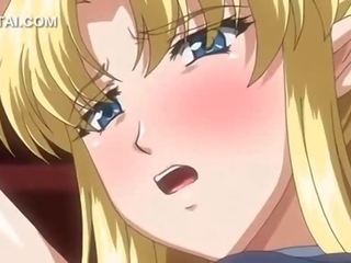 Excellent blonde anime fairy cunt banged hardcore