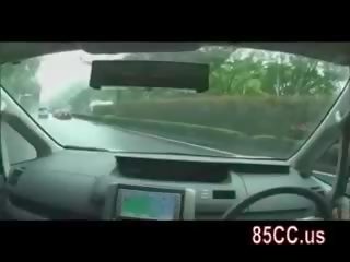 Innocent lady Blowjob In Car