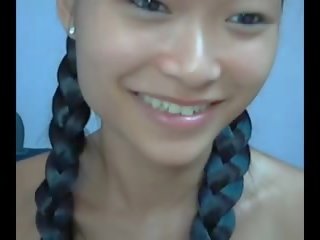 Webcam asiática jovem fêmea anal