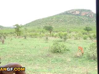 Real Footage Of My charming African girl Sucking Me Off During Safari Romantic Getaway