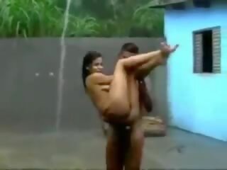 Couple Had 69 in the Rain, Free Indian adult video 43