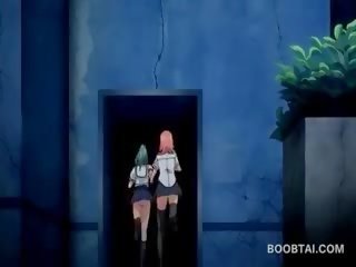 Doce anime jovem grávida jovem mulher mostrando dela peter a chupar skills