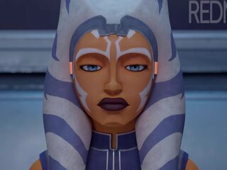 Estrela wars - ahsoka tano jedi treinamento broche (animation com som)