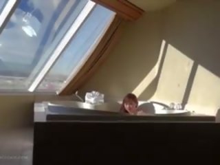 Dễ thương thiếu niên 18yo á châu: hot-tub người hay chọc ghẹo máy